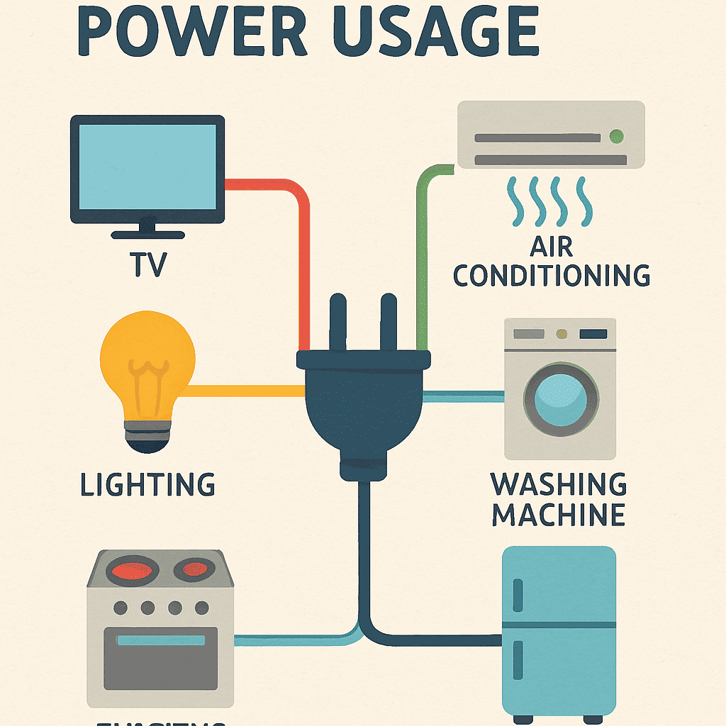 How Many Watts to Run a House? Free Calculator & Load Chart 3 power usage